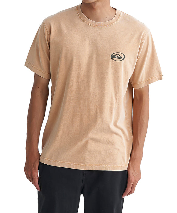 QUIKSILVER メンズ SATURN LOGO ST 半袖Tシャツ レギュラーフィット ロゴT