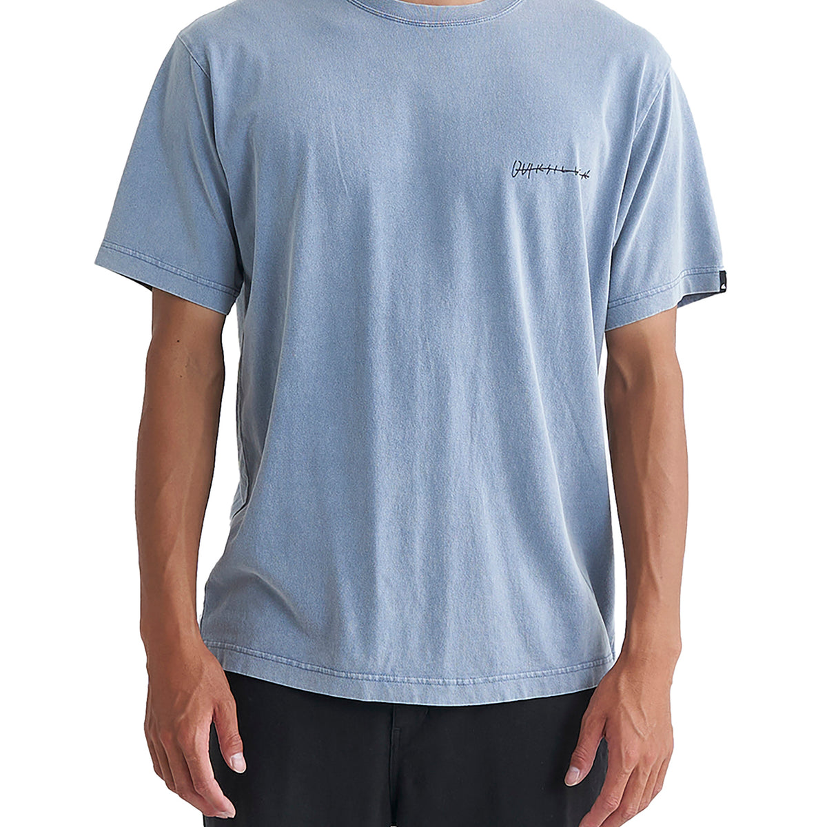 OUTLET】QUIKSILVER メンズ SURF DNA LOGO ST2 半袖コットンTシャツ