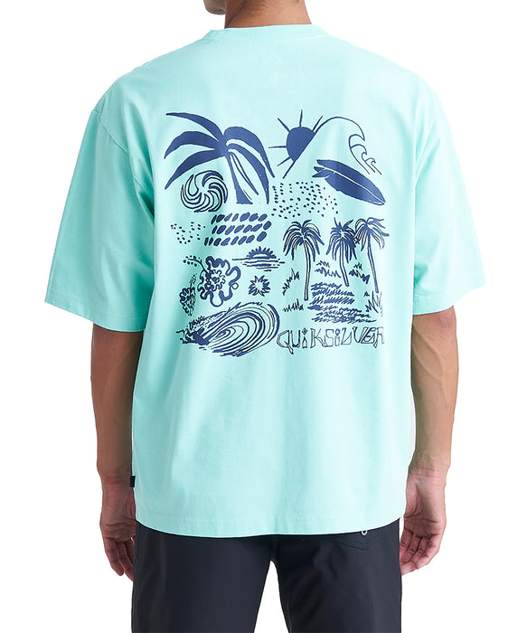 【OUTLET】Quiksilver SLOW FLOW ST メンズ 半袖Tシャツ
