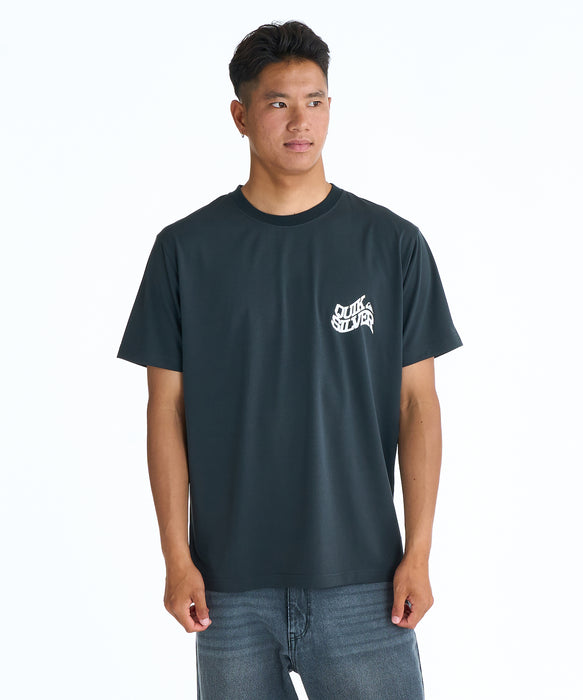 QUIKSILVER メンズ SD BEND LOGO ST Tシャツ 【2026年春夏モデル】 BLK / XL
