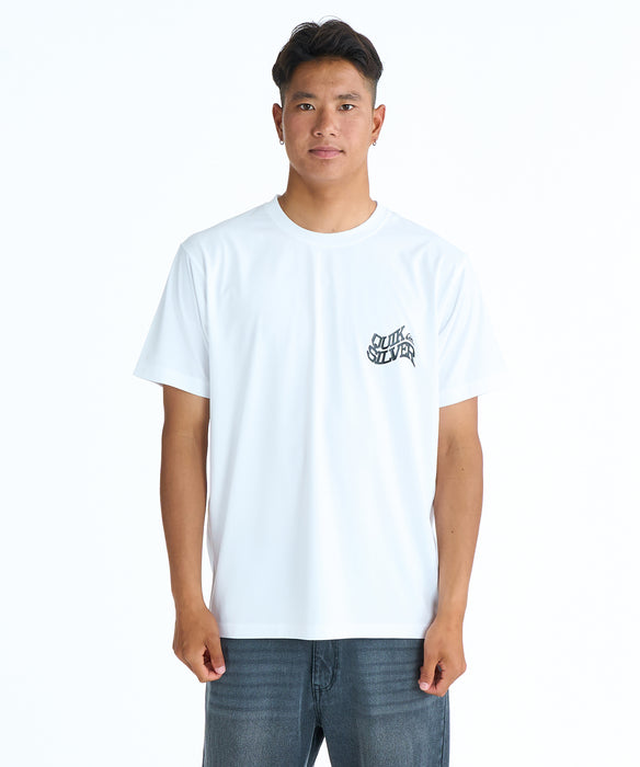 QUIKSILVER メンズ SD BEND LOGO ST Tシャツ 【2026年春夏モデル】 WHT / XL