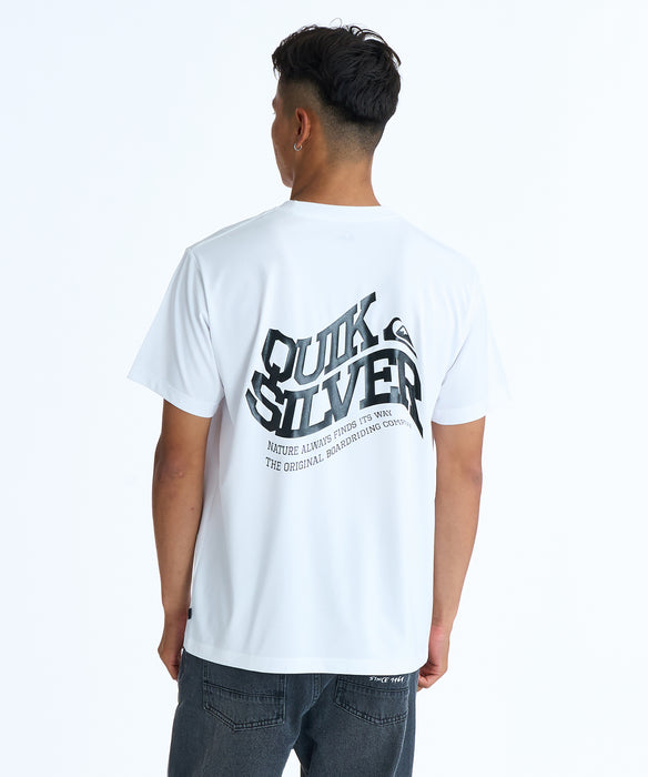 QUIKSILVER メンズ SD BEND LOGO ST Tシャツ 【2026年春夏モデル】 WHT / XL