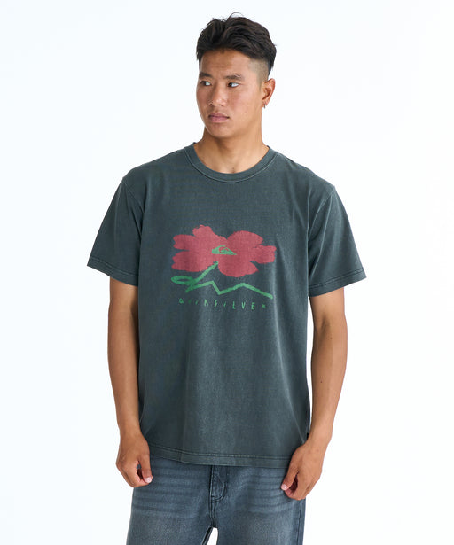 QUIKSILVER メンズ PG STRUCTURED FLOWER Tシャツ 【2026年春夏モデル】 BLK / XL