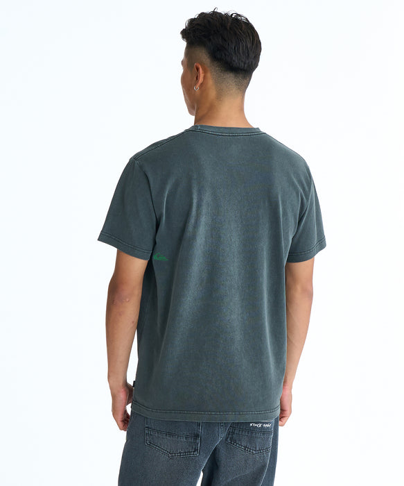 QUIKSILVER メンズ PG STRUCTURED FLOWER Tシャツ 【2026年春夏モデル】 BLK / XL