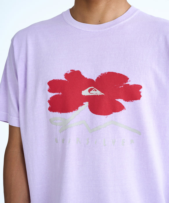 QUIKSILVER メンズ PG STRUCTURED FLOWER Tシャツ 【2026年春夏モデル】 PUR / XL