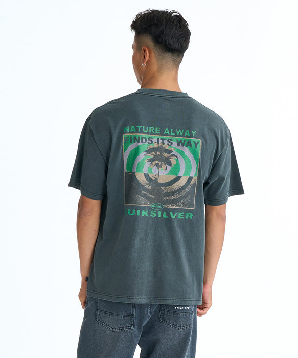 QUIKSILVER メンズ PG UPSIDE DOWN ST Tシャツ 【2026年春夏モデル】 BLK / XL