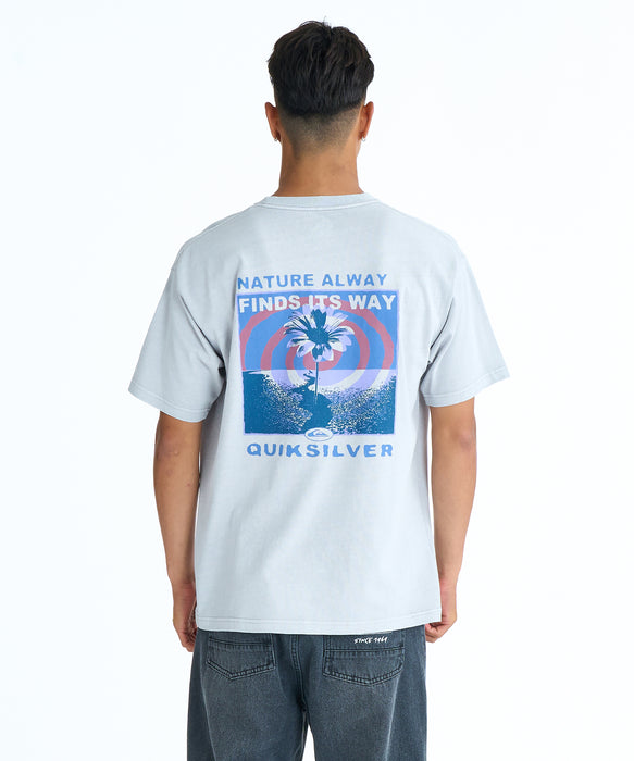 QUIKSILVER メンズ PG UPSIDE DOWN ST Tシャツ 【2026年春夏モデル】 LGY / XL
