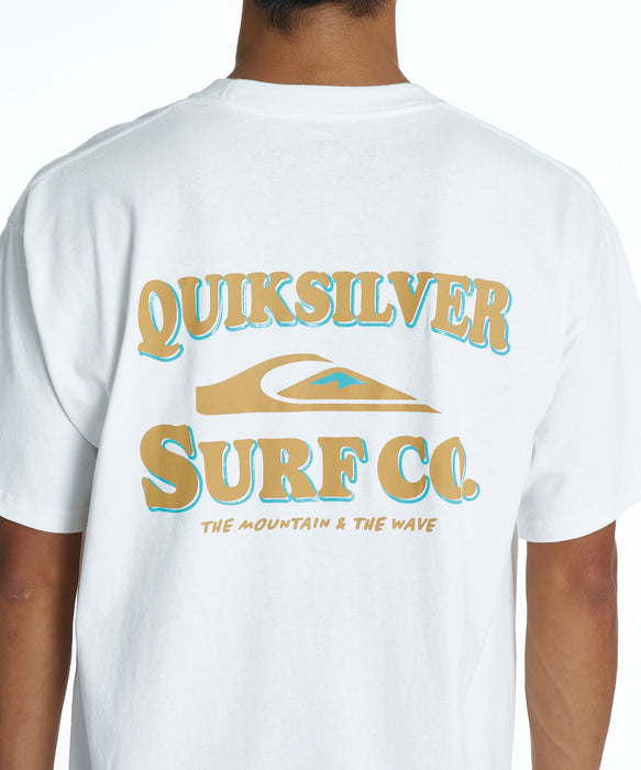 QUIKSILVER メンズ SURF CO ST Tシャツ 【2026年夏モデル】 WHT / XL