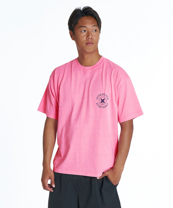 QUIKSILVER メンズ SURF MIND ST 半袖Tシャツ バックプリント ルーズフィット【2026年夏モデル】