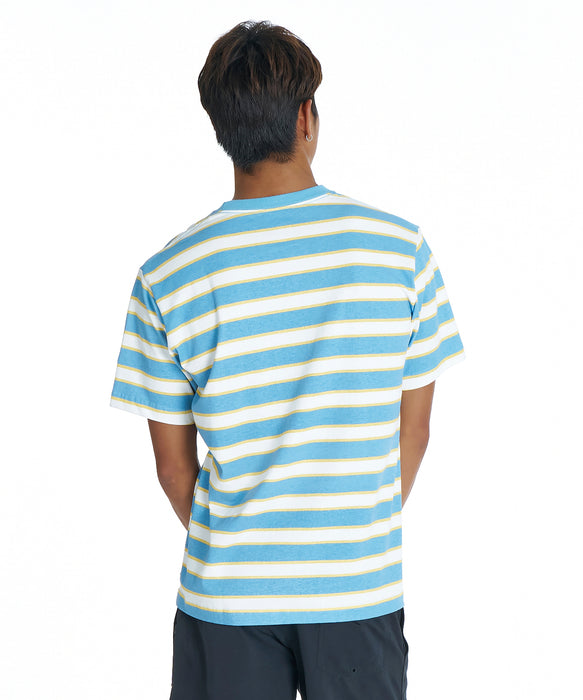 QUIKSILVER メンズ QS BORDER ST 半袖ボーダーTシャツ レギュラー