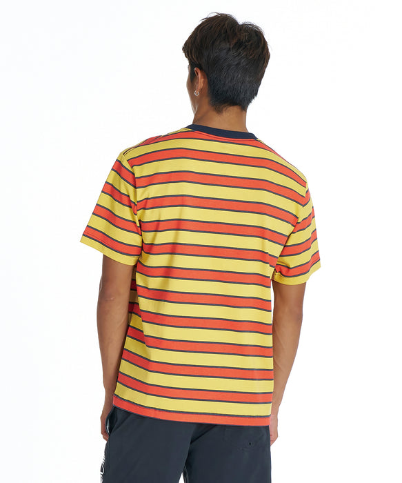 QUIKSILVER メンズ QS BORDER ST 半袖ボーダーTシャツ レギュラー