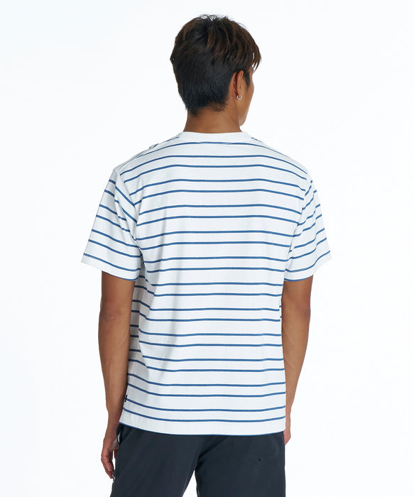 QUIKSILVER メンズ QS BORDER ST Tシャツ 【2026年夏モデル】 WHT / XL
