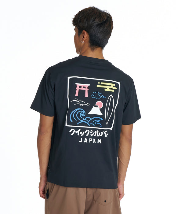 QUIKSILVER メンズ QS JP SCENERY ST Tシャツ 【2026年夏モデル】 BLK / XL