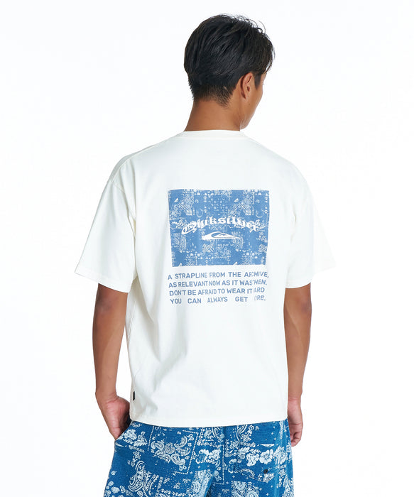QUIKSILVER メンズ MERCURY PAISLEY BOX ST Tシャツ 【2026年夏モデル】 WHT / L