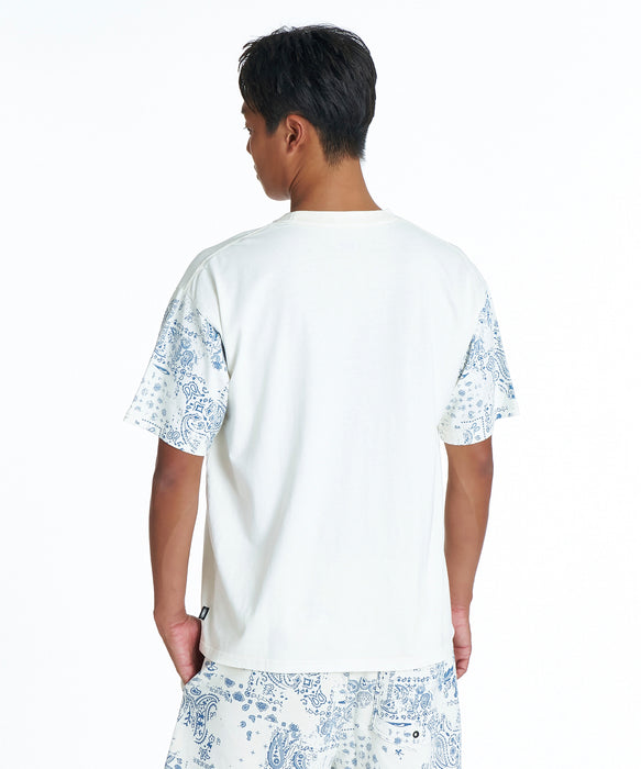 QUIKSILVER メンズ MERCURY PAISLEY SLEEVE ST Tシャツ 【2026年夏モデル】 WHT / XL