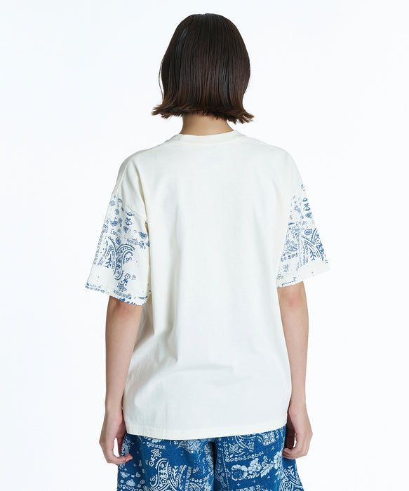 QUIKSILVER メンズ MERCURY PAISLEY SLEEVE ST Tシャツ 【2026年夏モデル】 WHT / XL