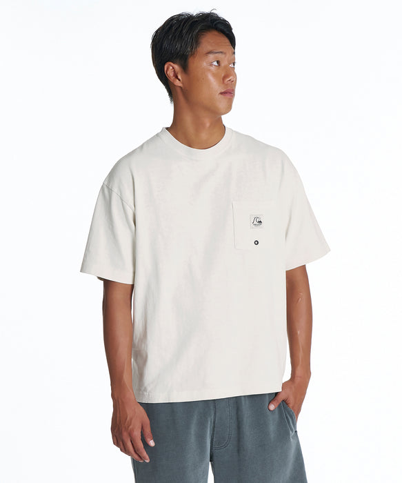 QUIKSILVER メンズ DNA BUBBLE POCKET ST 半袖ワンポイントTシャツ ルーズフィット【2026年夏モデル】