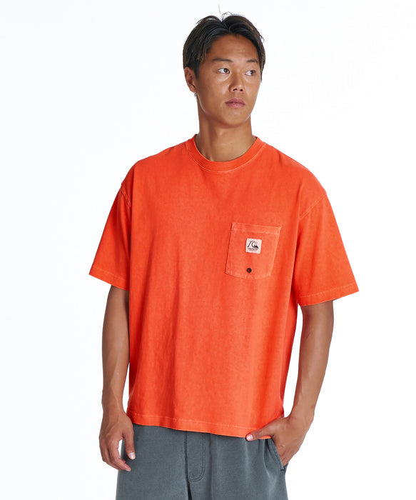 QUIKSILVER メンズ DNA BUBBLE POCKET ST 半袖ワンポイントTシャツ ルーズフィット【2026年夏モデル】