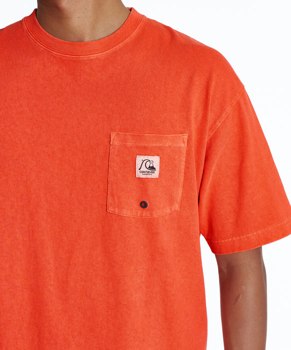 QUIKSILVER メンズ DNA BUBBLE POCKET ST 半袖ワンポイントTシャツ ルーズフィット【2026年夏モデル】