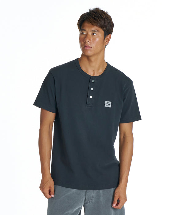 QUIKSILVER メンズ DNA BUBBLE HENLY ST Tシャツ 【2026年夏モデル】 BLK / XL