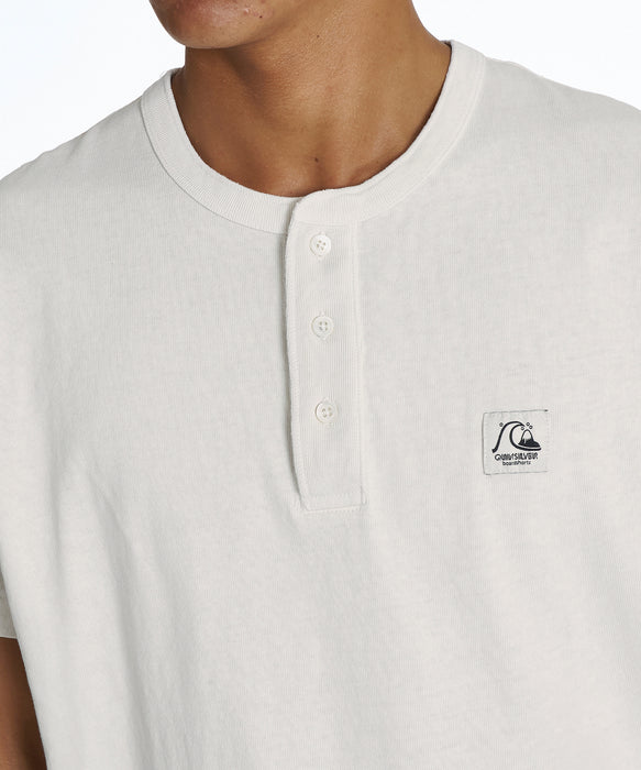 ぺんぎん QUIKSILVER メンズ DNA BUBBLE HENLY ST ヘンリーネック 半袖Tシャツ