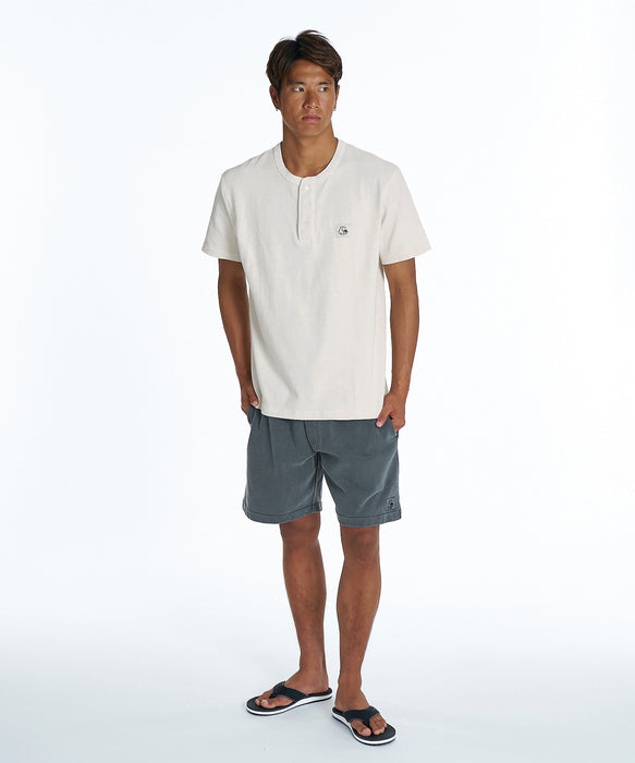 QUIKSILVER メンズ DNA BUBBLE HENLY ST ヘンリーネック 半袖Tシャツ レギュラーフィット【2026年夏モデル】