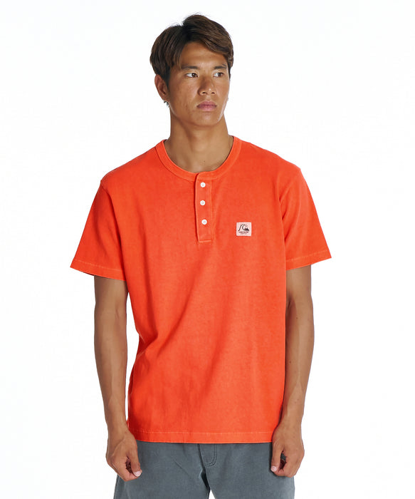 QUIKSILVER メンズ DNA BUBBLE HENLY ST ヘンリーネック 半袖Tシャツ レギュラーフィット【2026年夏モデル】
