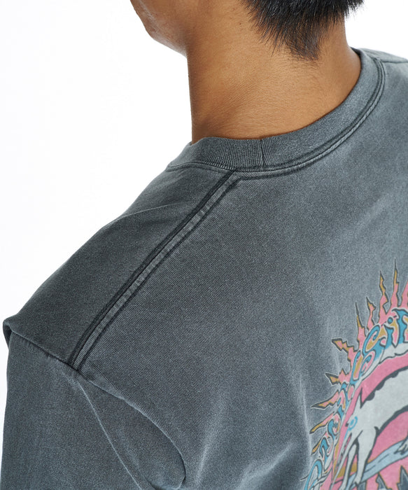 QUIKSILVER メンズ ANIMAL SURFER ST Tシャツ 【2026年夏モデル】 BLK / XL