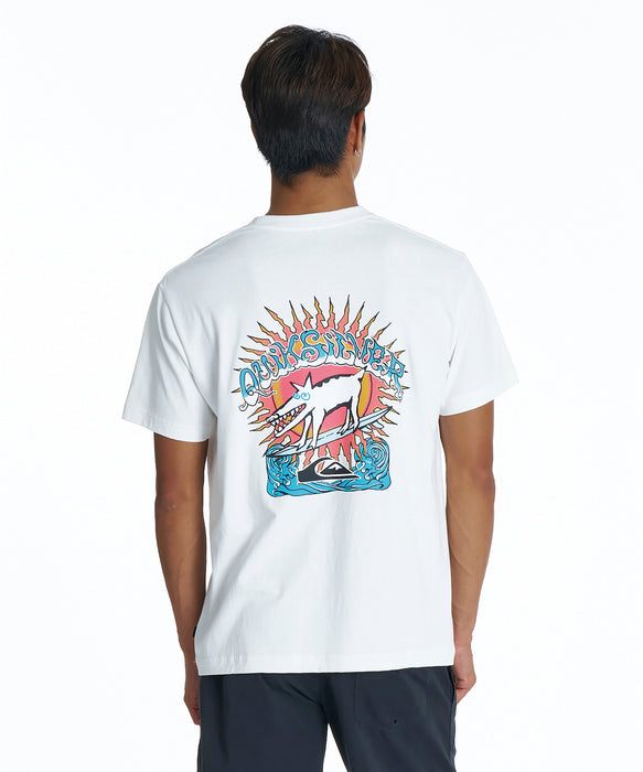 QUIKSILVER メンズ ANIMAL SURFER ST Tシャツ 【2026年夏モデル】 WHT / XL