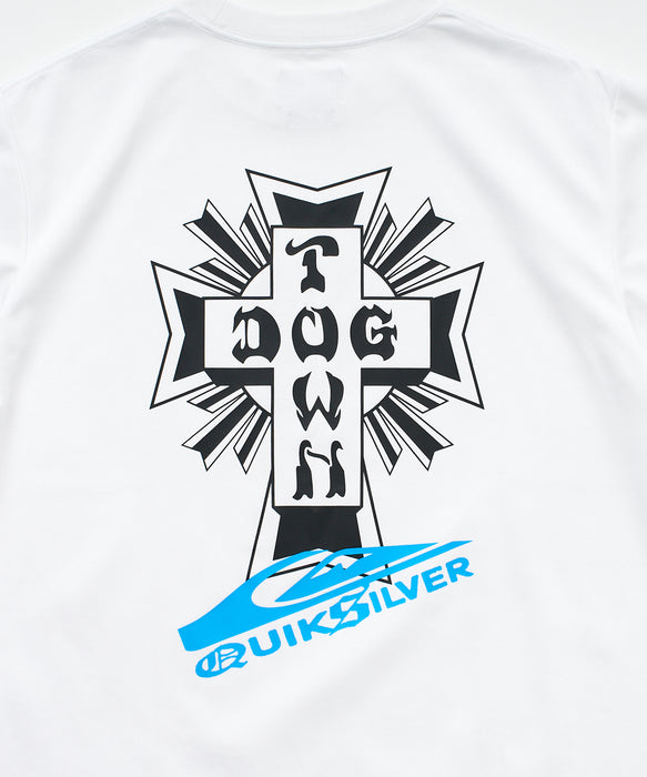 <QUIKSILVER X DOGTOWN>メンズ DTQS ARC CROSS LOGO ST 半袖Tシャツ 接触冷感 速乾 UPF50+【2026年夏モデル】