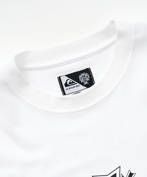 <QUIKSILVER X DOGTOWN>メンズ DTQS ARC CROSS LOGO ST 半袖Tシャツ 接触冷感 速乾 UPF50+【2026年夏モデル】