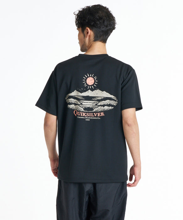 QUIKSILVER メンズ NEON BLUES ST Tシャツ 【2026年秋冬モデル】 BLK / XL