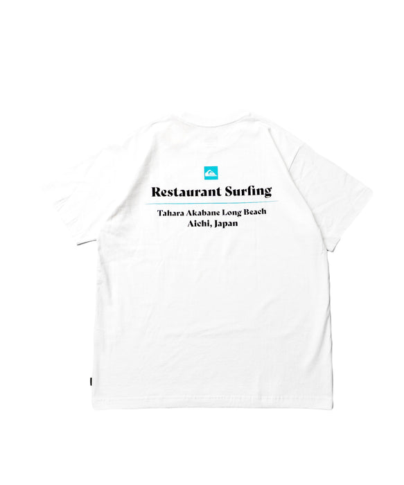 QUIKSILVERメンズ 　QUIKSILVER× RESTAURANT SURFING SS Tシャツ【限定コラボモデル】