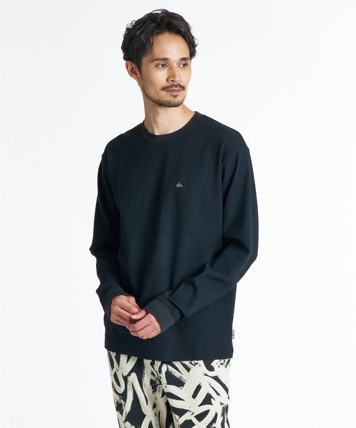 QUIKSILVER メンズ GINGER HEAT WAFFLE LT インナー 【2026年秋冬モデル】 BLK / XL