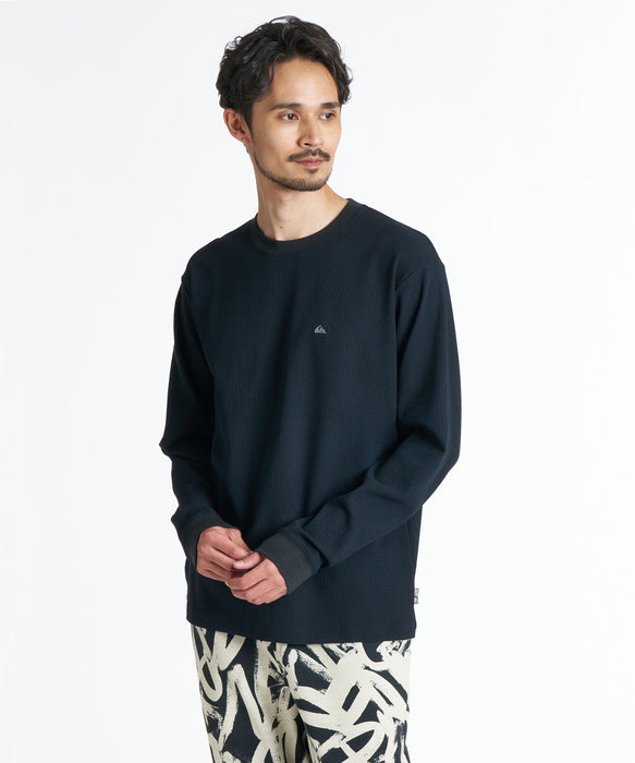 QUIKSILVER メンズ GINGER HEAT WAFFLE LT インナー 【2026年秋冬モデル】 BLK / XL