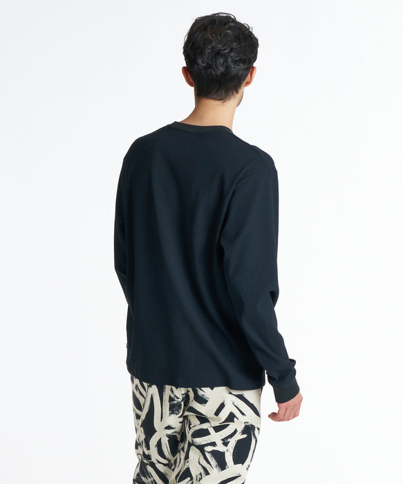 QUIKSILVER メンズ GINGER HEAT WAFFLE LT インナー 【2026年秋冬モデル】 BLK / XL