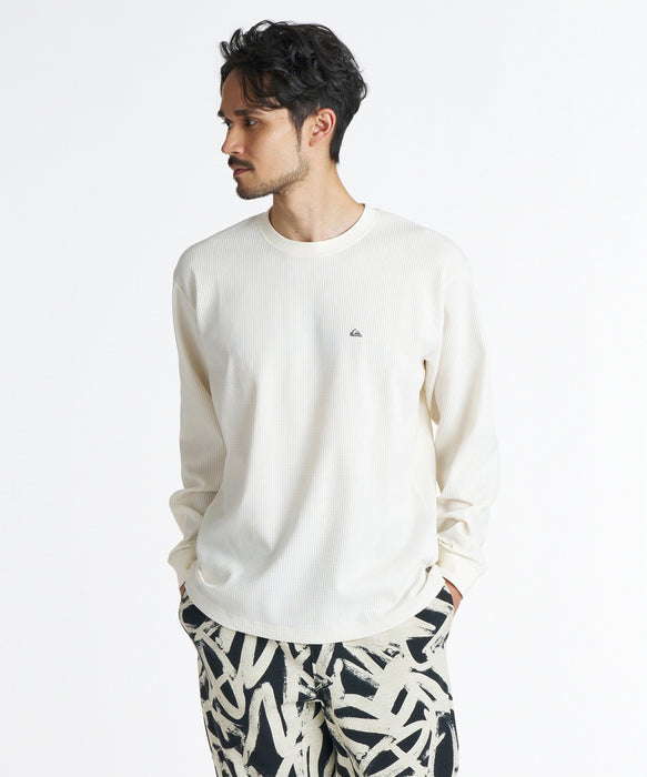QUIKSILVER メンズ GINGER HEAT WAFFLE LT インナー 【2026年秋冬モデル】 WHT / XL