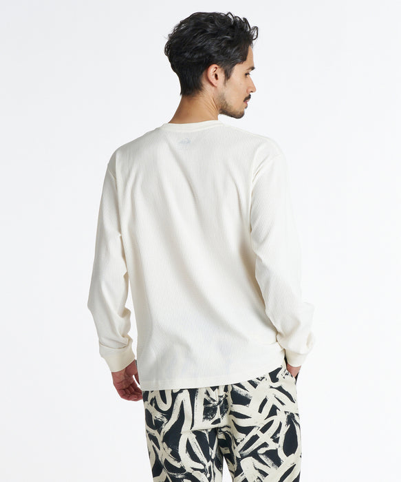QUIKSILVER メンズ GINGER HEAT WAFFLE LT インナー 【2026年秋冬モデル】 WHT / XL