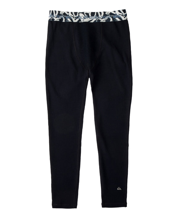 QUIKSILVER メンズ GINGER HEAT WAFFLE LEGGINGS インナー 【2026年秋冬モデル】 BLK / XL