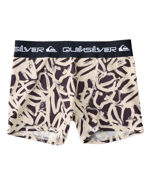 QUIKSILVER メンズ GINGER HEAT WAFFLE BOXER PANT インナー 【2026年秋冬モデル】 BLK2 / XL