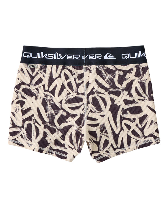 QUIKSILVER メンズ GINGER HEAT WAFFLE BOXER PANT インナー 【2026年秋冬モデル】 BLK2 / XL