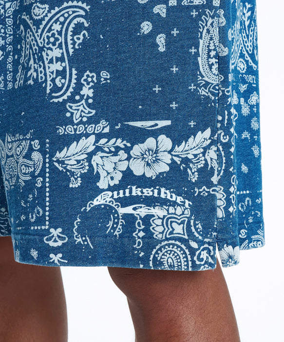 QUIKSILVER メンズ MERCURY PAISLEY BAGGY SWEAT SHORTS ショートパンツ 【2026年夏モデル】 IND / XL