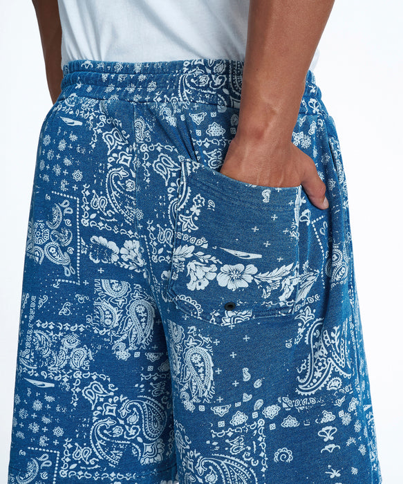 QUIKSILVER メンズ MERCURY PAISLEY BAGGY SWEAT SHORTS ショートパンツ 【2026年夏モデル】 IND / XL
