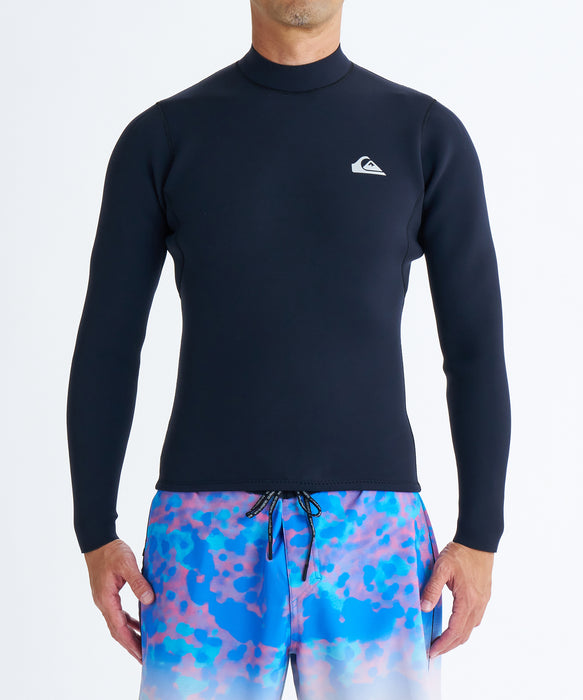 QUIKSILVER メンズ HIGHLINE 2.0 BZ LS TOPPER ウェットスーツ 国産バックジップタッパー 【2026年春夏モデル】