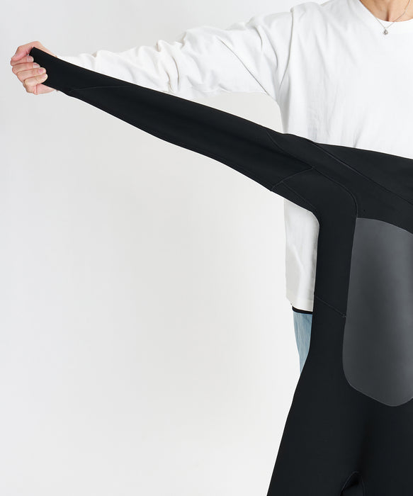 QUIKSILVER メンズ HIGHLINE 4/3 LCZ セミドライ 【2026年秋冬モデル】 BLK / L