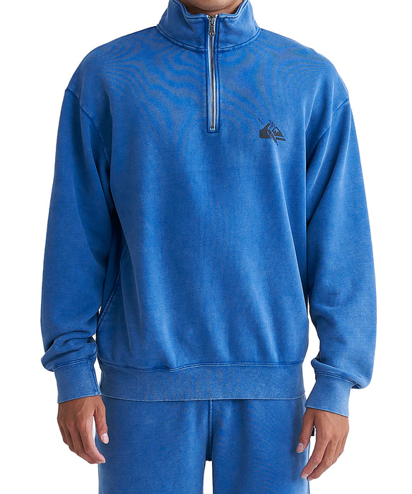 【OUTLET】QUIKSILVER メンズ DNA HALF　ZIP SWEAT 長袖スウェット ルーズフィット
