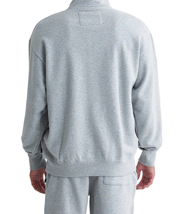 【OUTLET】QUIKSILVER メンズ DNA HALF　ZIP SWEAT 長袖スウェット ルーズフィット
