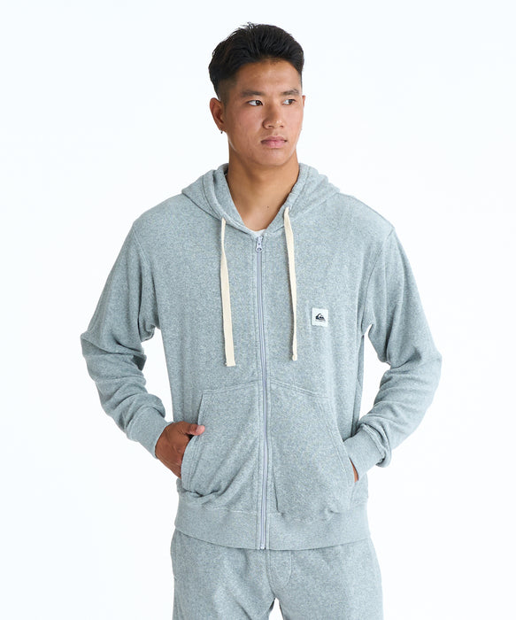 QUIKSILVER メンズ PG PILE WASH ZIP HOO パーカー 【2026年春夏モデル】 HTR / XL