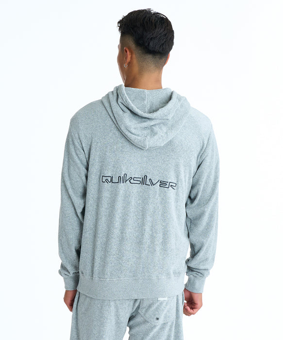 QUIKSILVER メンズ PG PILE WASH ZIP HOO パーカー 【2026年春夏モデル】 HTR / XL