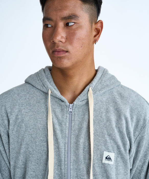 QUIKSILVER メンズ PG PILE WASH ZIP HOO パーカー 【2026年春夏モデル】 HTR / XL